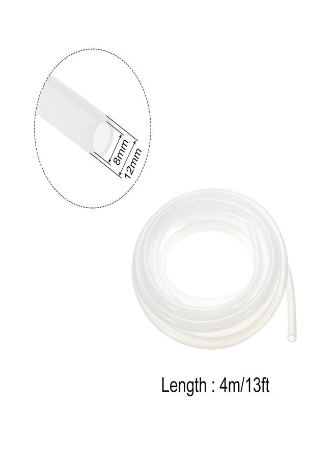 Rebower Silicone Tubing Flexible Silicone Tube, [for Pump Water Transfer, Fish Tank, Aquarium] - 8mmx12mm/4m/Translucent - Image 2